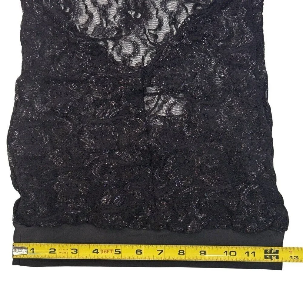 JUST FOR‎ KIX Girls Dance Costume Tunic Top Black Lace Sizes 12 & 14 Backless